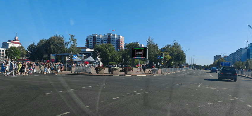 Реклама на экранах города Солигорска